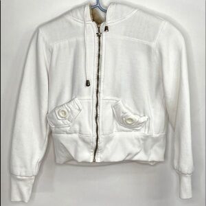 Joujou Lined Acrylic Fur Hooded Jacket Sz Large